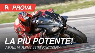 Aprilia RSV4 1100 Factory 2019 la prova della supersportiva 1100 più potente [upl. by Tneciv109]