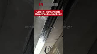 Carbon Fiber Strip Preventing Further Expansion Of Concrete Cracks [upl. by Anitsrihc]