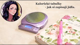 Kalorické tabulky  jak si zapisuji jídla [upl. by Sarazen]