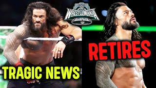 Roman Reigns Officially Retires After Losing To Cody Rhodes At WWE WrestleMania 40 Night 2 [upl. by Ciredec]