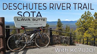 Deschutes River Trail Joint SOTA Activation  Lava Butte  Summits on the Air  SOTA by Bike [upl. by Calesta]