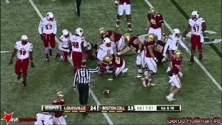 Gerod Holliman Safety Louisville vs Boston College 2014 [upl. by Heidi664]