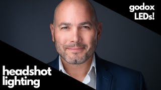 HOW TO DO Rembrandt Headshot Lighting with GODOX FL150R LED Lights [upl. by Scherman]