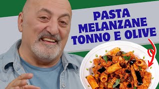 Pasta melanzane tonno e olive [upl. by Enaenaj]