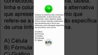 Questões de informática ibfc correios2024 [upl. by Magena]