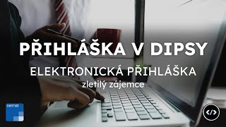 JAK NA PŘIHLÁŠKU v DiPSy  elektronická přihláška zletilý zájemce  jaknaweby [upl. by Nyssa]