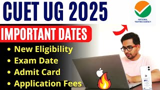 CUET UG 2025 Registration Date Application Form Exam Date Eligibility amp Fees  GyanRoof [upl. by Jacey]