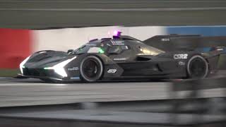 NEW Lamborghini SC63 GTP Hypercar Night Test at Sebring [upl. by Annatnas]