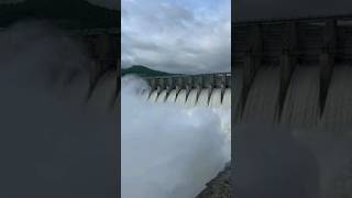 SRISAILAM DAM  All Gates opened srisailamdam srisailam Dams Gatesopen viralvideo viralshorts [upl. by Okimuk]