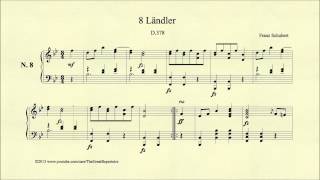 Schubert 8 Ländler D 378 No 8 [upl. by Aneer]