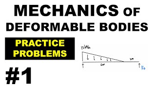 CECC2  Mechanics of Deformable Bodies  PRACTICE PROBLEMS 1 solution [upl. by Ahtael]