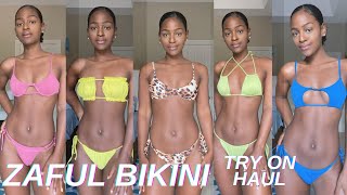 Zaful Bikini Try On Haul  Inexpensive Bikinis Under 20 [upl. by Pinebrook]