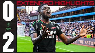 EXTENDED HIGHLIGHTS  Aston Villa vs Arsenal 02  Trossard amp Partey score in away victory [upl. by Erickson]