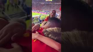 EMOTIVO MOMENTO de MORATA con ALICE CAMPELLO y sus HIJOS  EURO 2024 [upl. by Sabian335]