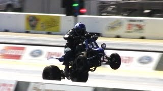 10 Second Drag Quad Wheelies  105  117 mph [upl. by Pierette]