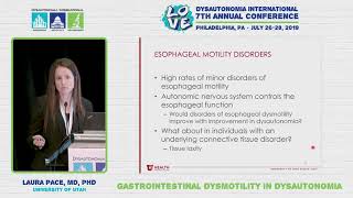 Gastrointestinal Dysmotility in Dysautonomia  Laura Pace MD PhD [upl. by Eatnhoj]