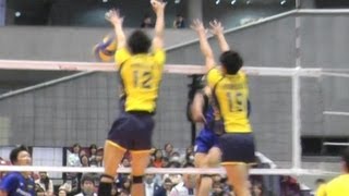 Volleyball パナソニック vs 堺 2set Vプレミアリーグバレーボール決勝 2013414 [upl. by Oramug]