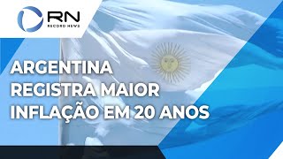 Argentina registra maior inflação em 20 anos [upl. by Drhcir632]