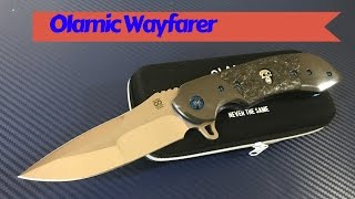 Olamic Custom Wayfarer knife Custom knives at affordable prices [upl. by Airdnaz]