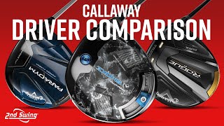 CALLAWAY DRIVERS COMPARISON  Rogue ST Max Paradym Paradym Ai Smoke [upl. by Scandura]