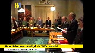 1993  Hans Schoones beëdigd als lid VVD in de gemeenteraad [upl. by Cooke]