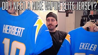 Chargers Nike Vapor Elite Jersey vs Chargers Nike Vapor Limited Jersey [upl. by Broderic254]