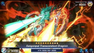 Sangenpai Transcendent Dragon Summon Animation  YuGiOh Master Duel [upl. by Vacuva]