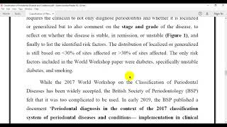 Classification of Diseases and Conditions Affecting the Periodontium  lec 1 [upl. by Tansey]