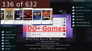 RGH3 Xbox 360 What 600 Games Looks Like [upl. by Nomis]