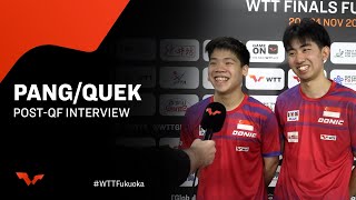 Koen PangIzaac Quek PostQF Interview  WTTFukuoka 2024 [upl. by Aneeb997]