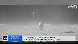 Private owned US spacecraft lands on moon for first time in over 50 years [upl. by Arytal849]