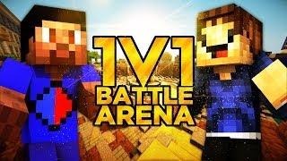 Minecraft EPIC 1v1 BATTLE ARENA 4 with Vikkstar amp Woofless [upl. by Iow]