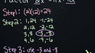 Intermediate Algebra VIDEO 1 Factoring with the AC Method [upl. by Ledba]