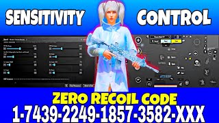 NEW UPDATE 35🔥BEST SENSITIVITY CODE  CONTROL SETTINGS BGMIPUBG MOBILE [upl. by Attenwad]