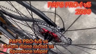 PAPS PRO1v5 vs speedone sniper rachet type Vs saturn dione rachet type [upl. by Ennahgem]