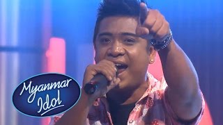 Zaw Min Oo Myanmar Idol Season 1 Performance  FINAL TOP 7  Myanmar Idol 2016 [upl. by Sihun]