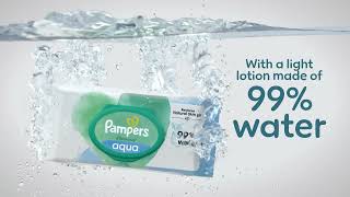 See how Pampers Harmonie Aqua Baby Wipes restore natural skin pH [upl. by Alurd]