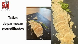 Tuiles de parmesan croustillantes [upl. by Eliathas]