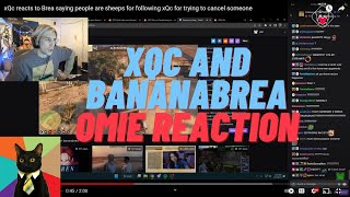 Omie Reacts to xQc and Bananabrea Drama about Viviana NoPixel WL 30 [upl. by Aiset]