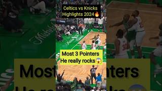 Celtics vs Knicks Highlights🔥  Most 3 Pointers in a Game shorts Celtics Knicks NBAOpener [upl. by Kiker]