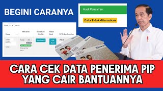 CARA CEK PIP CAIR  Cara Cek Data Siswa Penerima PIP Bantuan Anak Sekolah [upl. by Nojid]