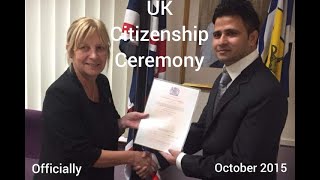 British Citizenship Ceremony  Oath Ceremony  Luton  England  United Kingdom  2015  Raja Faisal [upl. by Kiernan792]