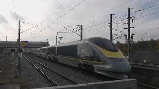 Trains at Ebbsfleet Intl 271016 [upl. by Aerdnua587]