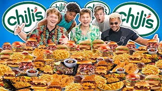 We Ate Chilis Entire Menu 50000 Calories Mukbang [upl. by Dirgis]