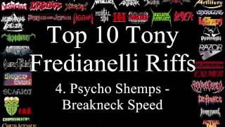 Tony Fredianelli Top 10 Riffs [upl. by Idorb]