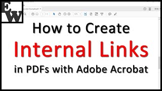 How to Create Internal Links in PDFs with Adobe Acrobat [upl. by Amalee490]