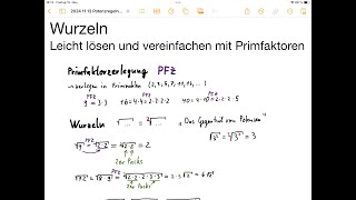 einfach erklärt – Wurzeln geschickt ausrechnen – Tricks und Beispiele [upl. by Hathaway]