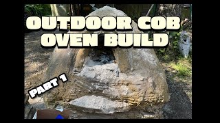 ￼ Outdoor cob oven build part one [upl. by Nnazus]