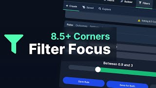 Filter Focus Finding Football Matches for 85 Corners amp Corner Bets [upl. by Lemrahs]