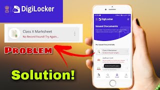 Digilocker documents fetching problem  no record found try again [upl. by Attenauqa]
